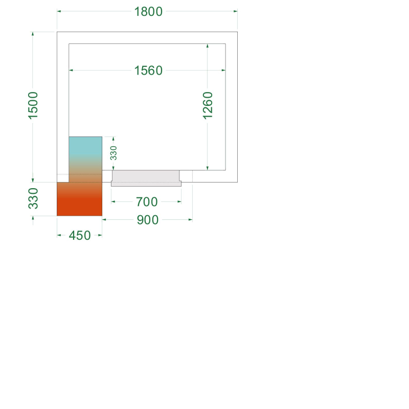 Chambre froide n&eacute;gative  (Complet avec monobloc) CRNF1815 - TEFCOLD - 44396