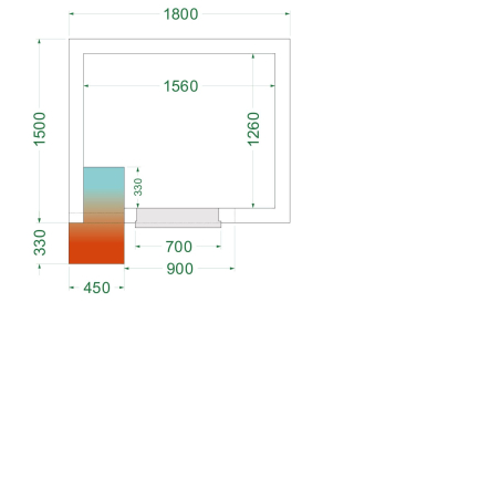 Chambre froide n&eacute;gative  (Complet avec monobloc) CRNF1815 - TEFCOLD - 44396