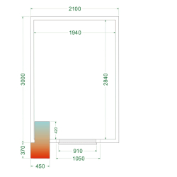 Chambre froide (Complet avec monobloc) CRPF2130WD - TEFCOLD - 51056