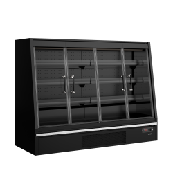 Vitrine r&eacute;frig&eacute;r&eacute;e pour supermarch&eacute; Galaxy+ GPL20FGD Black / DF - TEFCOLD - 68557