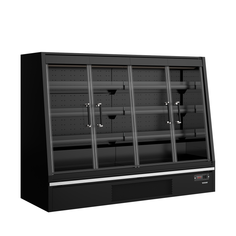 Vitrine r&eacute;frig&eacute;r&eacute;e pour supermarch&eacute; Galaxy+ GPL20FGD Black / DF - TEFCOLD - 68557