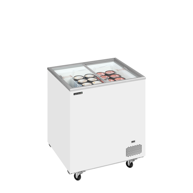 Glazen vriezer voor ijscr&eacute;me IC202SC - TEFCOLD - 71449