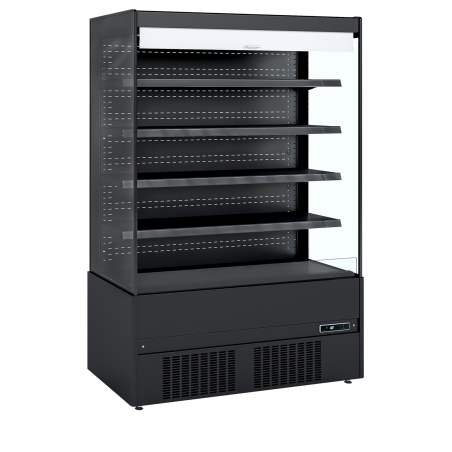 Vitrine r&eacute;frig&eacute;r&eacute;e libre service noir (CRON BK) MCB130 - TEFCOLD - 45585