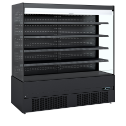Vitrine r&eacute;frig&eacute;r&eacute;e libre service noir (CRON BK) MCB200 - TEFCOLD - 45587