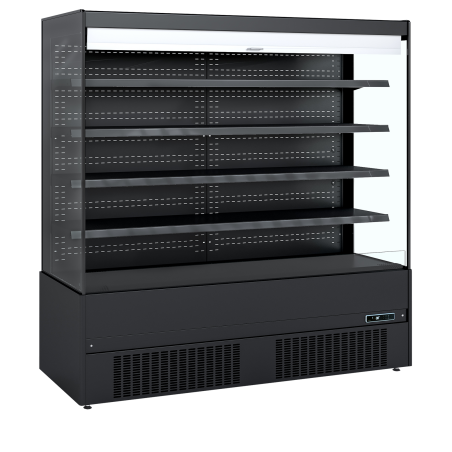 Vitrine r&eacute;frig&eacute;r&eacute;e libre service noir (CRON BK) MCB200 - TEFCOLD - 45587