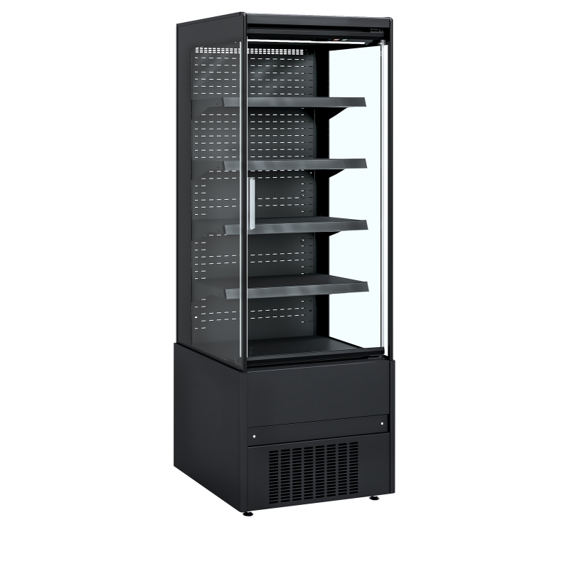 Koelvitrine zelfbediening zwart met glazen deuren MCB65H (ECRON BK) - TEFCOLD - 45589