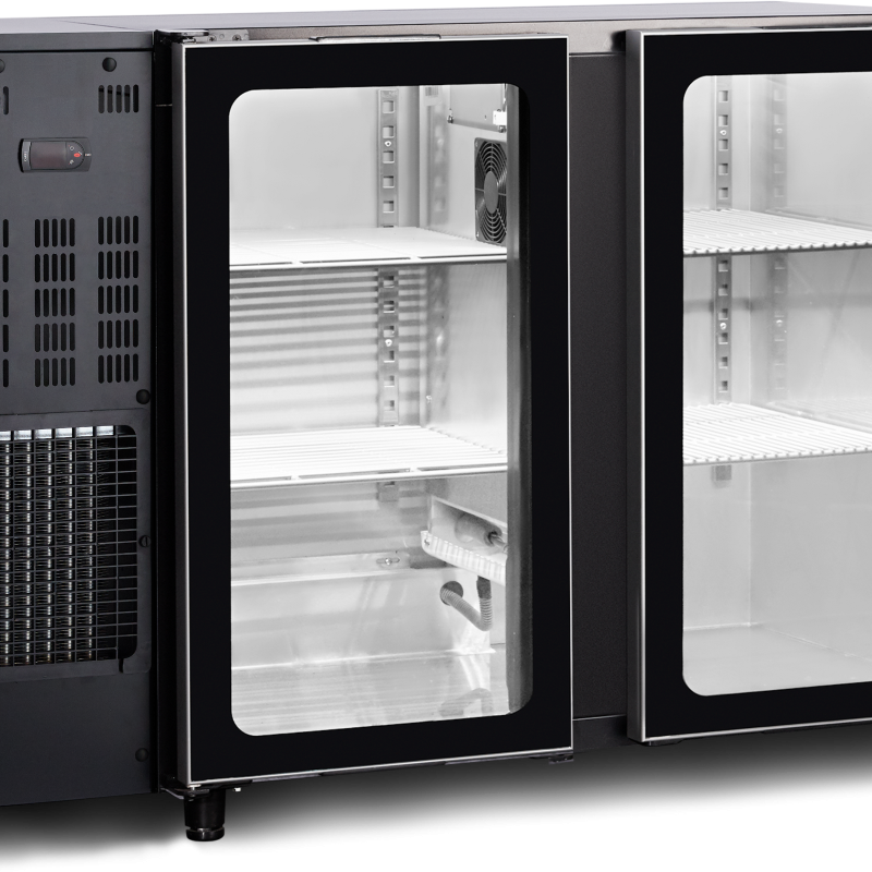 Desserte de bar portes vitr&eacute;es TBC2G 125B - TEFCOLD - 45603