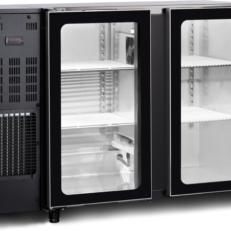 Desserte de bar portes vitr&eacute;es TBC2G 125B - TEFCOLD - 45603