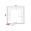 CRNF2424 Shelf Rack System Kit - TEFCOLD - 45864