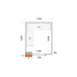 CRPF1518 Shelf Rack System Kit - TEFCOLD - 45865