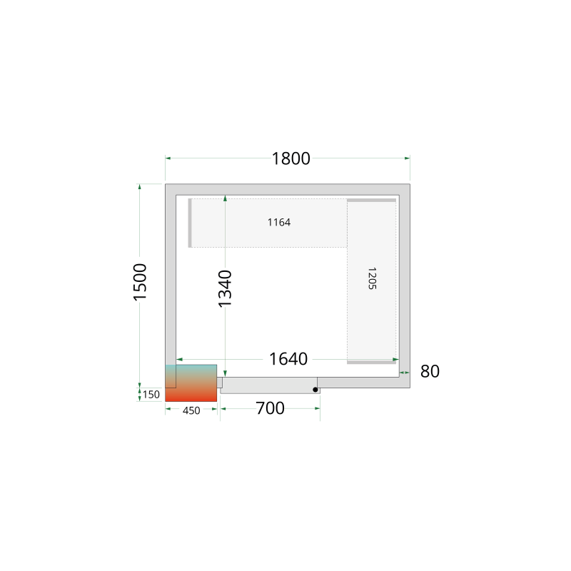 CRPF1815 Shelf Rack System Kit - TEFCOLD - 45713