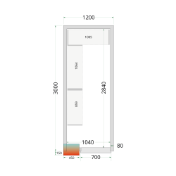 CRPF1230 Shelf Rack System Kit - TEFCOLD - 46201