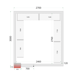 CRNF2730 Shelf Rack System Kit - TEFCOLD - 46232