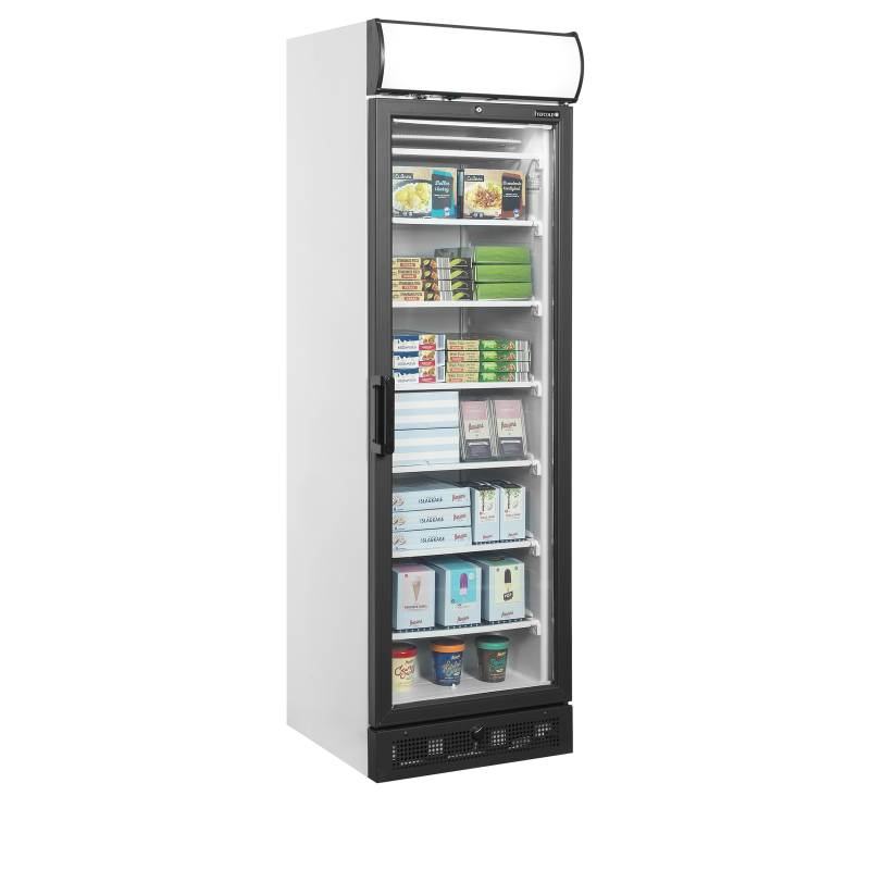 Vrieskastvitrine met glazen deur UFSC371GCP - Tefcold - 47055