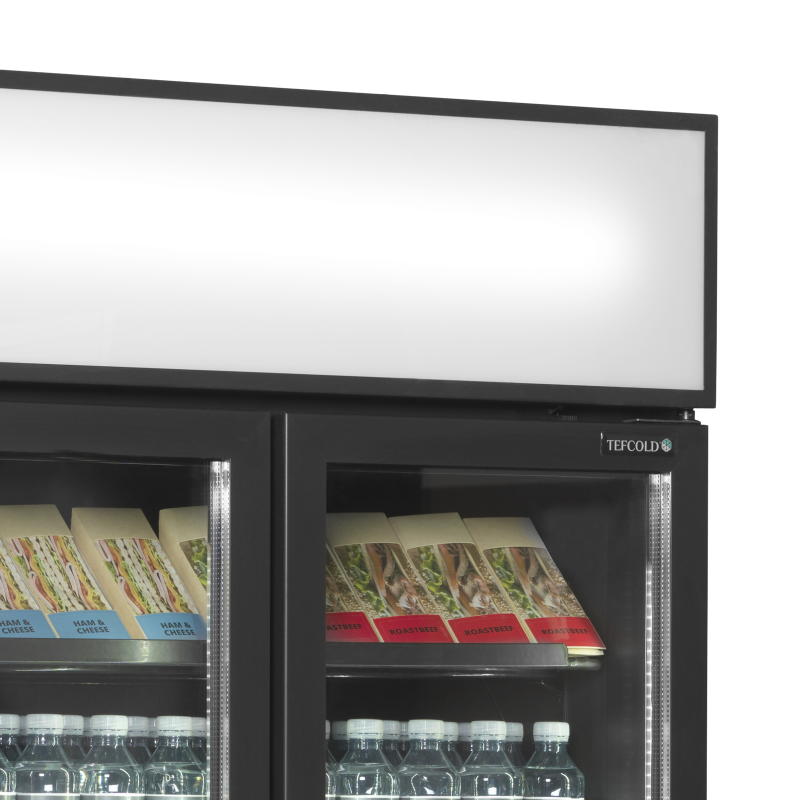 Zwarte koelvitrine FSC891H Black - TEFCOLD - 49271