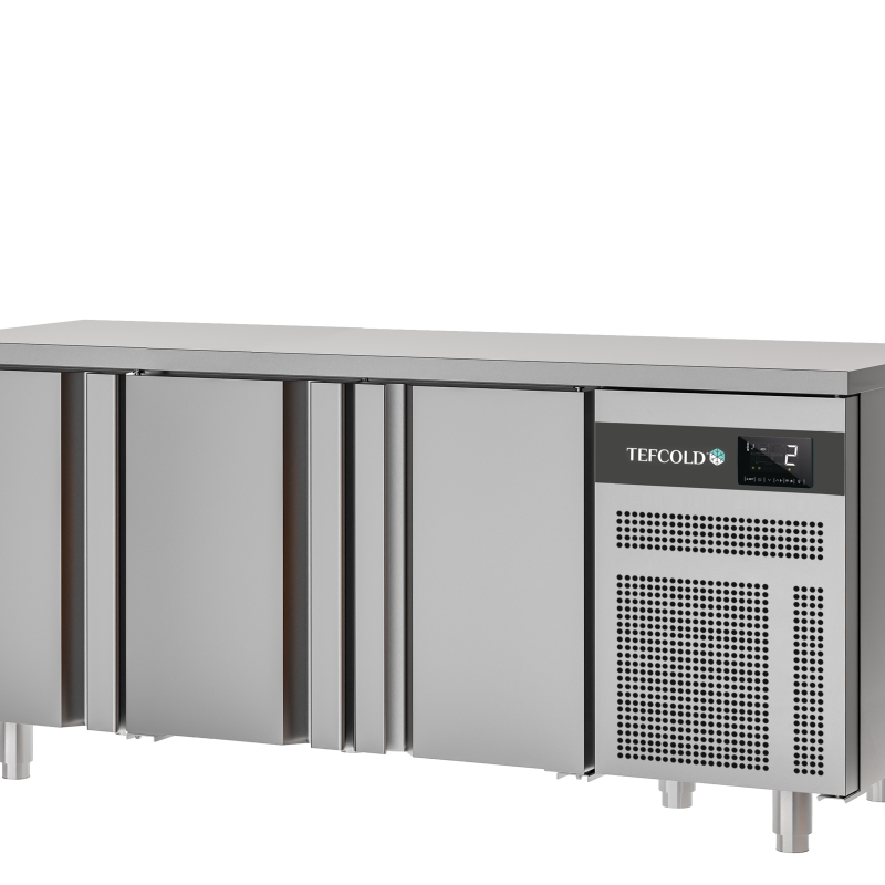 Koelwerkbank 3 deuren GN1/1 EURO GN3 - TEFCOLD - 52065