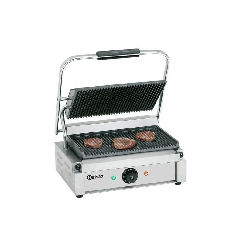 Panini contactgrill 1R-G glad of met sleuven - Bartscher - A150674