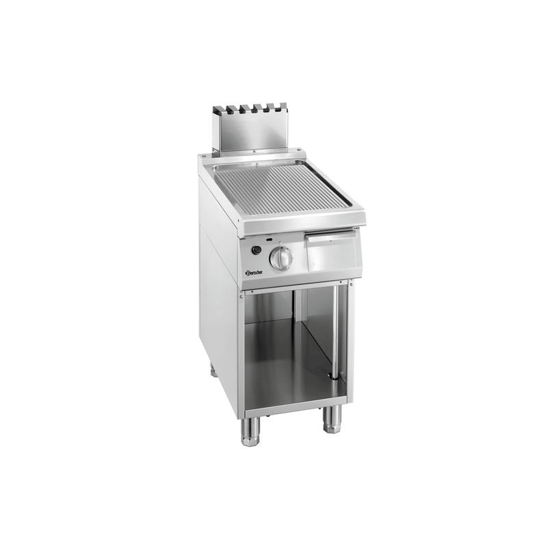 Plaque grill gaz L400 - Bartscher 700 Plaque nervur&eacute;e