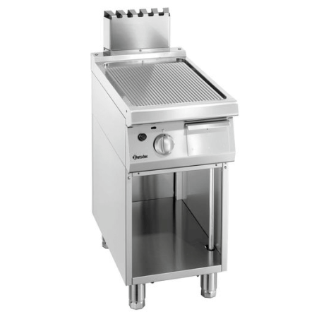 Plaque grill gaz L400 - Bartscher 700 Plaque nervur&eacute;e