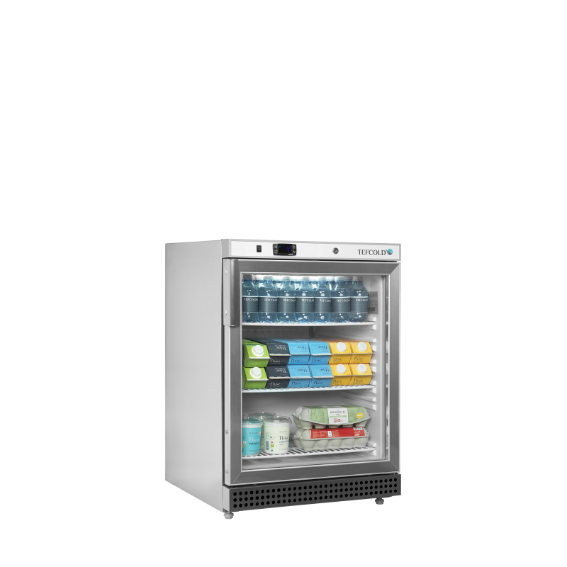Koelkast met glazen deur UR200SG - TEFCOLD - 33850
