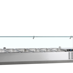 Vitrine r&eacute;frig&eacute;r&eacute;e GN1/4 GVC33-150 - TEFCOLD - 32372