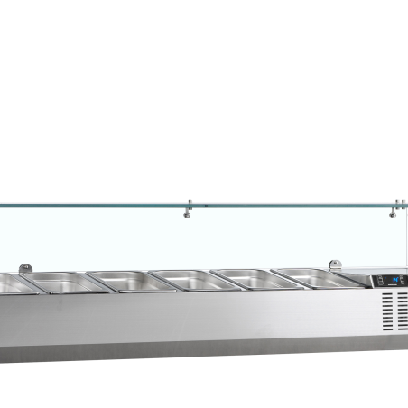 Vitrine r&eacute;frig&eacute;r&eacute;e GN1/4 GVC33-150 - TEFCOLD - 32372