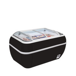 R&eacute;frig&eacute;rateur / cong&eacute;lateur de supermarch&eacute; noir TWIN HEAD B-CF - TEFCOLD - 17338