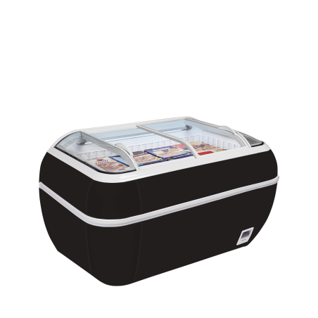 R&eacute;frig&eacute;rateur / cong&eacute;lateur de supermarch&eacute; noir TWIN HEAD B-CF - TEFCOLD - 17338