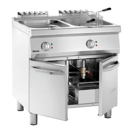 Elektrische friteuse 2 schalen L800 - Bartscher 700
