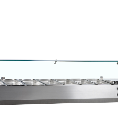 Vitrine r&eacute;frig&eacute;r&eacute;e GN1/4 GVC33-160 - TEFCOLD - 33590