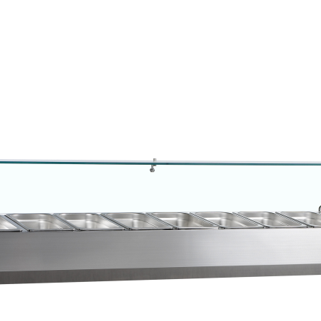 Vitrine r&eacute;frig&eacute;r&eacute;e GN1/4 GVC33-200 - TEFCOLD - 33593