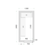 Panneaux de chambre cong&eacute;lation 120 mm CR 120x240x220 - TEFCOLD - 44138