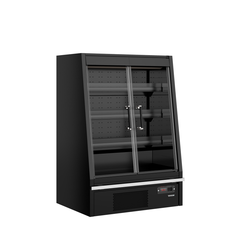 Gekoelde vitrine voor supermarkt Galaxy+ GPL10FGD Black - Tefcold - 47542