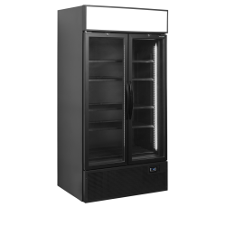 Vitrine r&eacute;frig&eacute;r&eacute;e noire -...