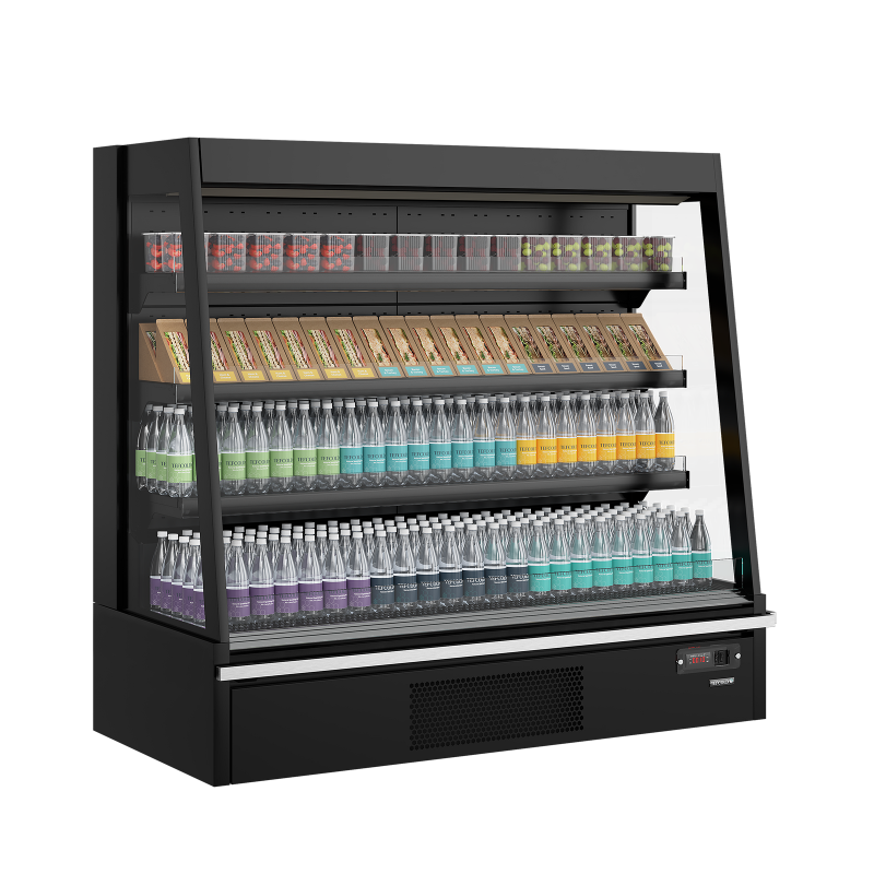 Vitrine r&eacute;frig&eacute;r&eacute;e pour supermarch&eacute; Galaxy+ GPL14 Black HC - TEFCOLD - 47725