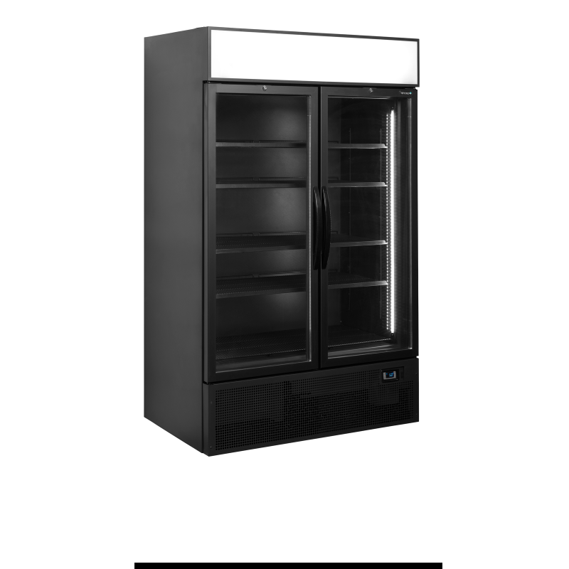 Zwarte koelvitrine FSC1200H BLACK - TEFCOLD - 34756