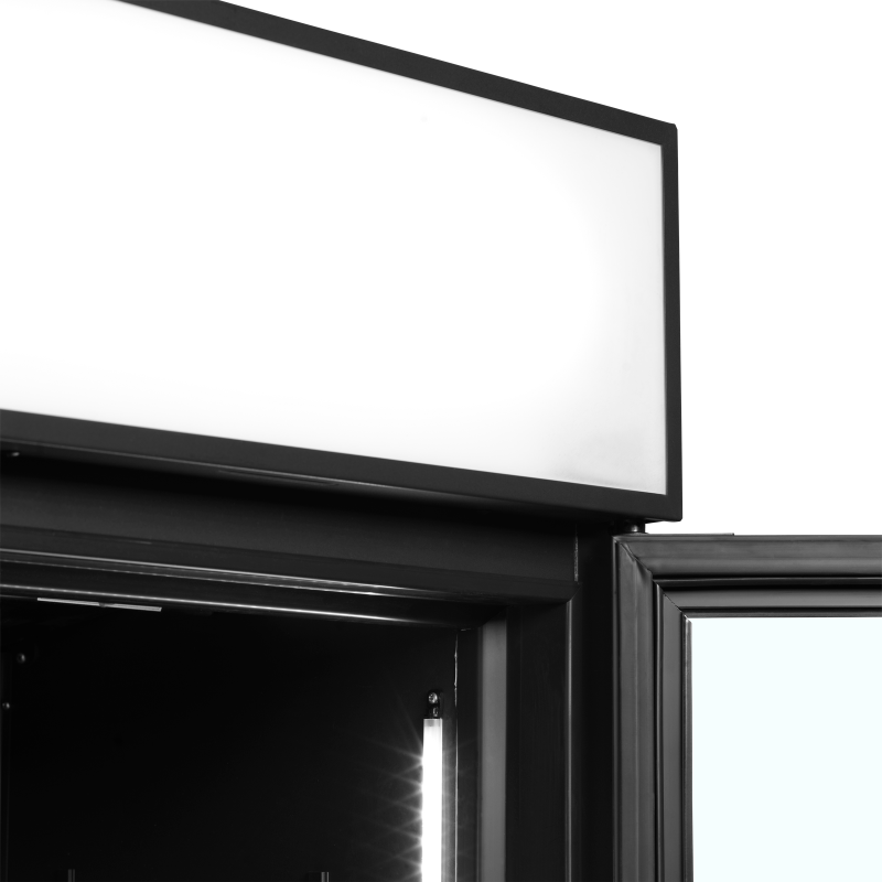 Zwarte koelvitrine FSC1200H BLACK - TEFCOLD - 34756