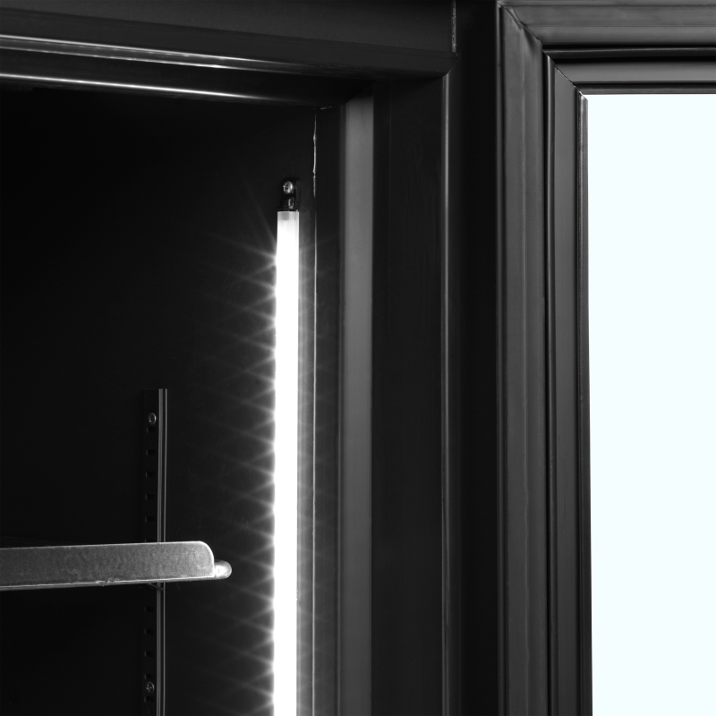 Zwarte koelvitrine FSC1200H BLACK - TEFCOLD - 34756