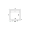 Panneaux de chambre cong&eacute;lation 120 mm CR 150x150x220 - TEFCOLD - 44141