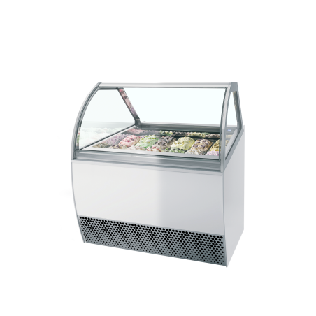 Vitrine ventil&eacute;e pour glace en bac MILLENNIUM LX12 - TEFCOLD - 20330