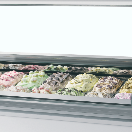 Vitrine ventil&eacute;e pour glace en bac MILLENNIUM LX16 - TEFCOLD - 20331