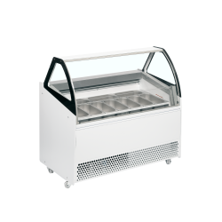 Vitrine ventil&eacute;e pour glace en bac BERMUDA VIEW RV10 - TEFCOLD - 20357