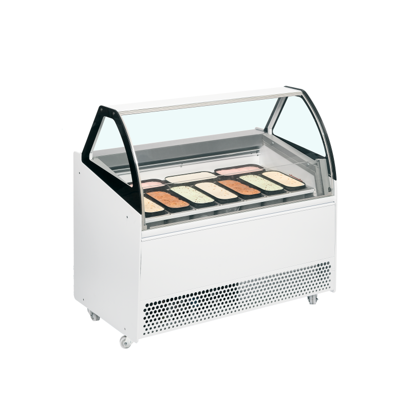 Vitrine ventil&eacute;e pour glace en bac BERMUDA VIEW RV10 - TEFCOLD - 20357