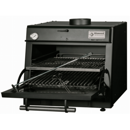 Houtskoolgrill CBQ-060/BK - Diamant