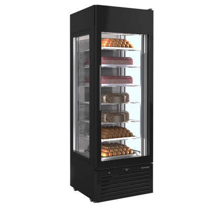 Cong&eacute;lateur vitrine statique noir VENERE NS - TEFCOLD - 20390