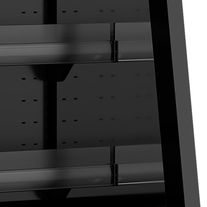 Vitrine r&eacute;frig&eacute;r&eacute;e pour supermarch&eacute; Galaxy+ GPL26FGD Black - TEFCOLD - 48033