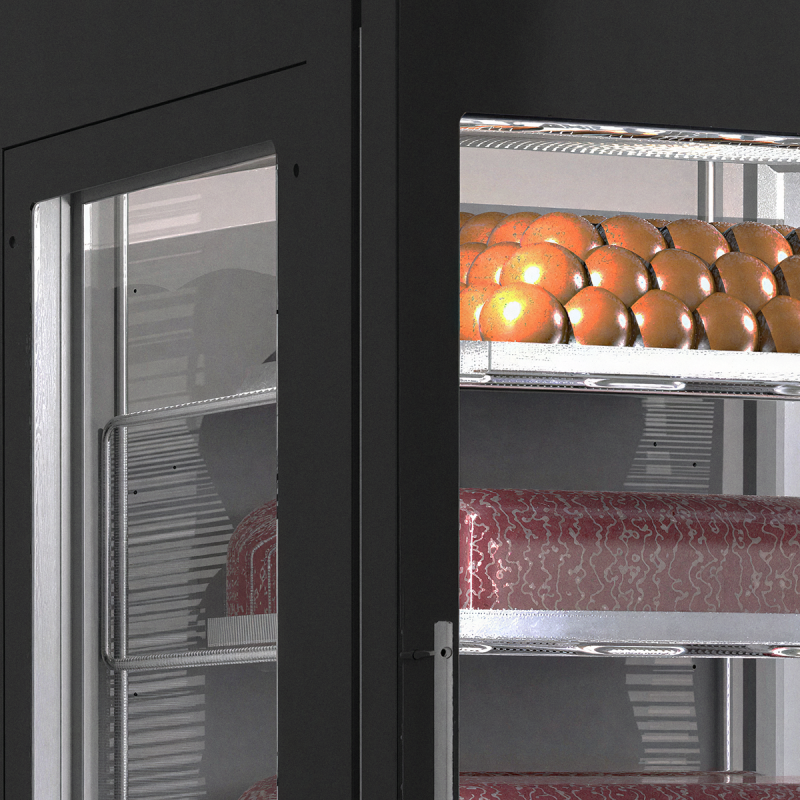 Cong&eacute;lateur vitrine statique noir VENERE NS - TEFCOLD - 20390