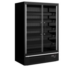Vitrine r&eacute;frig&eacute;r&eacute;e pour supermarch&eacute; Galaxy+ GP14FGD Black - TEFCOLD - 42275