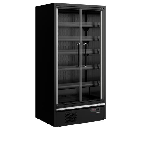 Vitrine r&eacute;frig&eacute;r&eacute;e pour supermarch&eacute; Galaxy+ GP10FGD Black - TEFCOLD - 43813