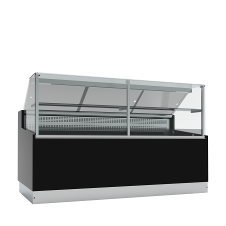 Comptoir r&eacute;frig&eacute;r&eacute; statique noir BRABANT 200B - TEFCOLD - 52087